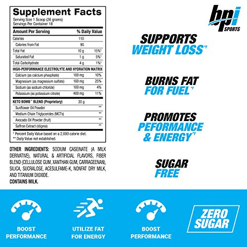 Foto 3 pulgar | Keto Creamer Bpi Sports Keto Bomb Caramel Macchiato 18 Servi - Venta Internacional.