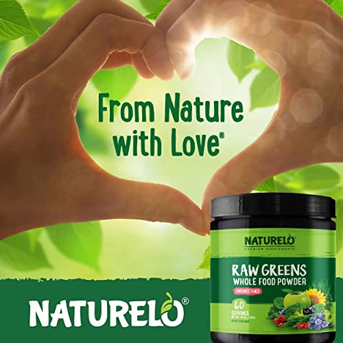 Foto 8 pulgar | Superalimento En Polvo Naturelo Raw Greens, Sin Azúcar, 60 Porciones - Venta Internacional.