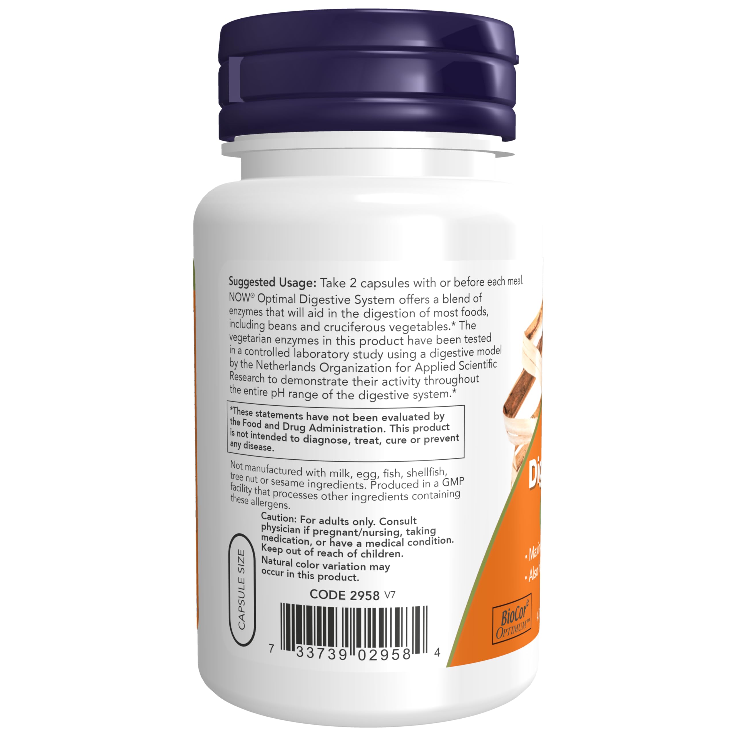 Foto 4 pulgar | Supplements Now Optimal Digestive System 90 Cápsulas Vegetarianas - Venta Internacional.
