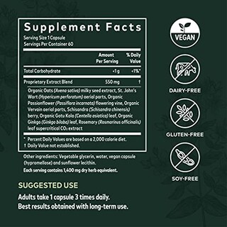 Foto 5 | Suplemento Gaia Herbs Para El Equilibrio Emocional Y El Estrés, 60 Cápsulas - Venta Internacional.