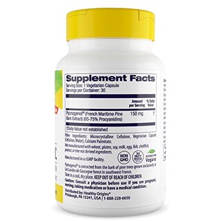 Foto 3 | Suplemento Healthy Origins Pycnogenol 150 Mg 30 Comprimidos - Venta Internacional.