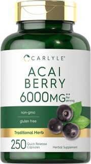 Foto 1 | Suplemento Carlyle Acai Berry, Cápsulas De 6000 Mg, 250 Unidades - Venta Internacional.