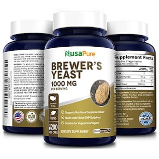 Foto 4 | Suplemento Nusapure Brewers Yeast 1000 Mg 200 Cápsulas Vegetariano - Venta Internacional.