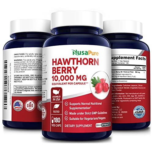 Foto 4 | Suplemento De Bayas De Espino Blanco Nusapure, 10.000 Mg, 180 Vcaps - Venta Internacional.