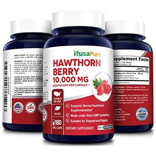 Foto 4 | Suplemento De Bayas De Espino Blanco Nusapure, 10.000 Mg, 180 Vcaps - Venta Internacional.