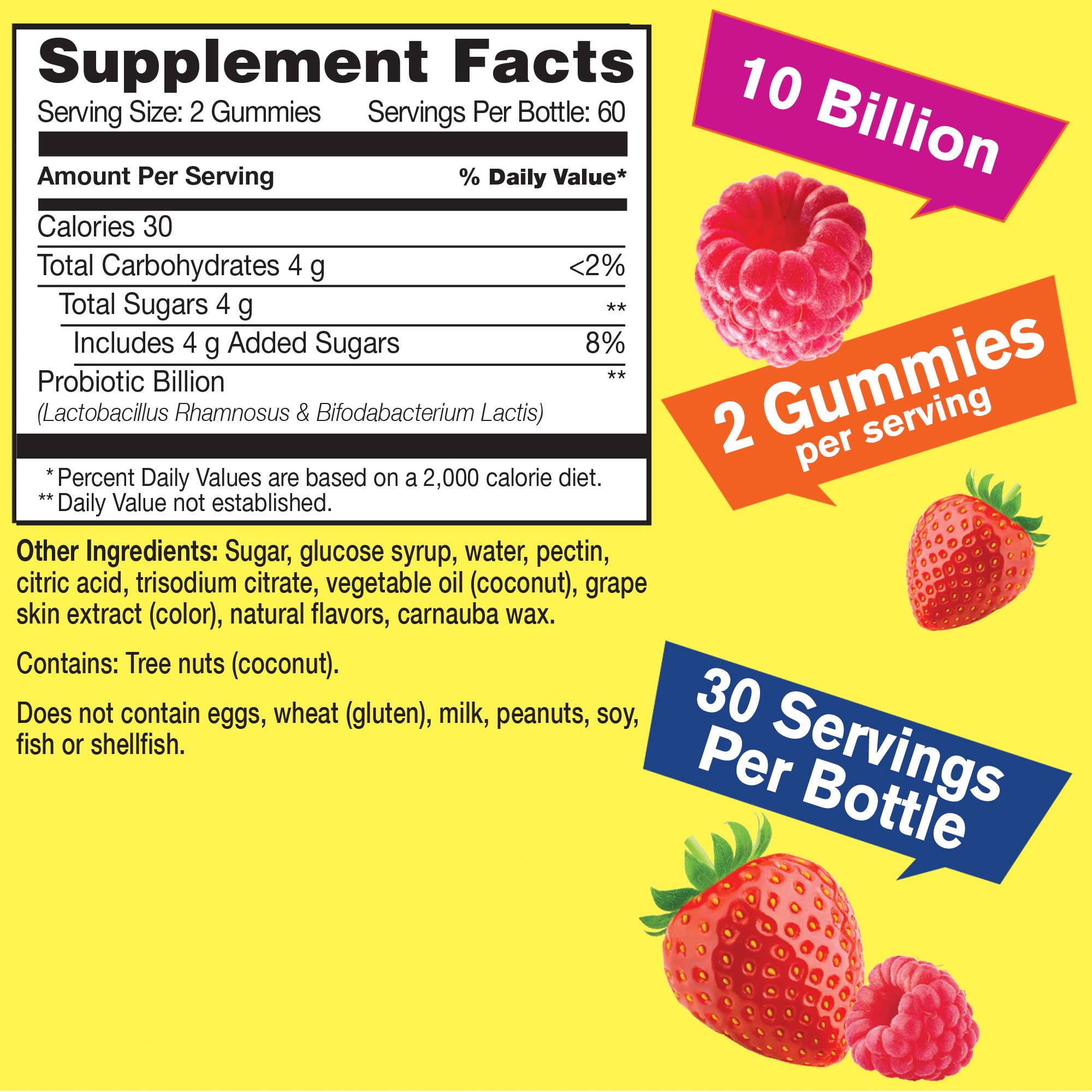 Foto 4 pulgar | Gomitas Probióticas Wellyeah Para Mujeres, 10 Mil Millones De Cfu (2x30) - Venta Internacional.