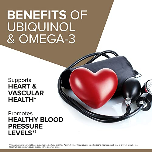 Foto 5 pulgar | Suplemento Qunol Plus Ubiquinol Coq10 100 Mg Con Omega 3 250 Mg - Venta Internacional.