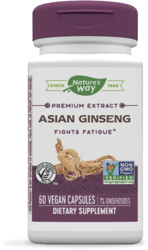 Foto 2 pulgar | Suplemento Nature's Way De Ginseng Asiático Con 7% De Ginsenósidos, 60 Cápsulas - Venta Internacional.