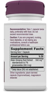 Foto 6 | Suplemento Nature's Way De Ginseng Asiático Con 7% De Ginsenósidos, 60 Cápsulas - Venta Internacional.