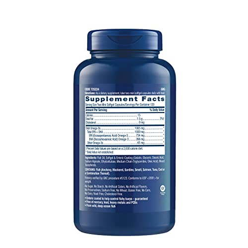 Foto 3 pulgar | Complementa Las 240 Cápsulas Blandas De Gnc Triple Strength Fish Oil Mini - Venta Internacional.