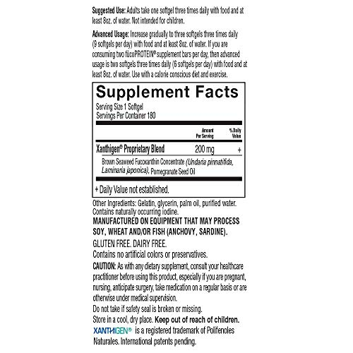 Foto 5 pulgar | Suplemento Garden Of Life Fucothin Diet Pill 180 Cápsulas - Venta Internacional.