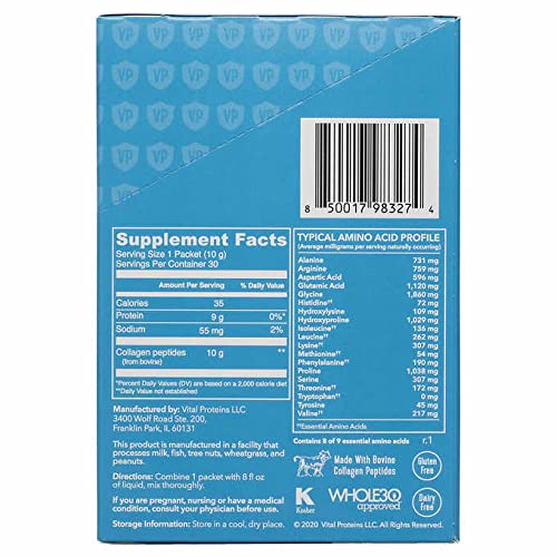 Foto 4 | Suplemento De Péptidos De Colágeno En Polvo De Vital Proteins, 30 Unidades - Venta Internacional.