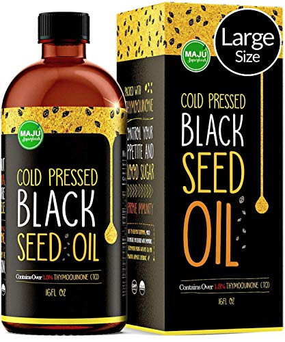 Foto 2 pulgar | Black Seed Oil Maju's, Botella De Cristal 100% Puro Prensada En Frío, 473 Ml - Venta Internacional.