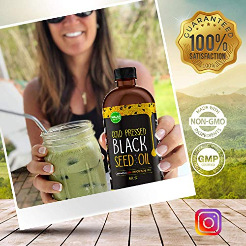 Foto 7 pulgar | Black Seed Oil Maju's, Botella De Cristal 100% Puro Prensada En Frío, 473 Ml - Venta Internacional.