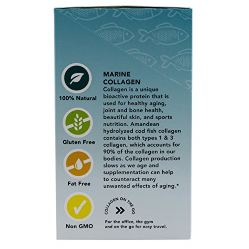 Foto 5 pulgar | Suplemento De Colágeno Amandean Marine Peptides 30 Paquetes - Venta Internacional.