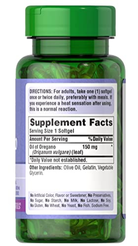 Foto 4 pulgar | Suplementa El Extracto De Aceite De Orégano Puritan's Pride 360 Softge - Venta Internacional.
