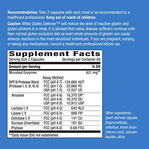 Foto 5 pulgar | Suplemento Nature's Way Gluten Defense 120 Cápsulas Veganas - Venta Internacional.