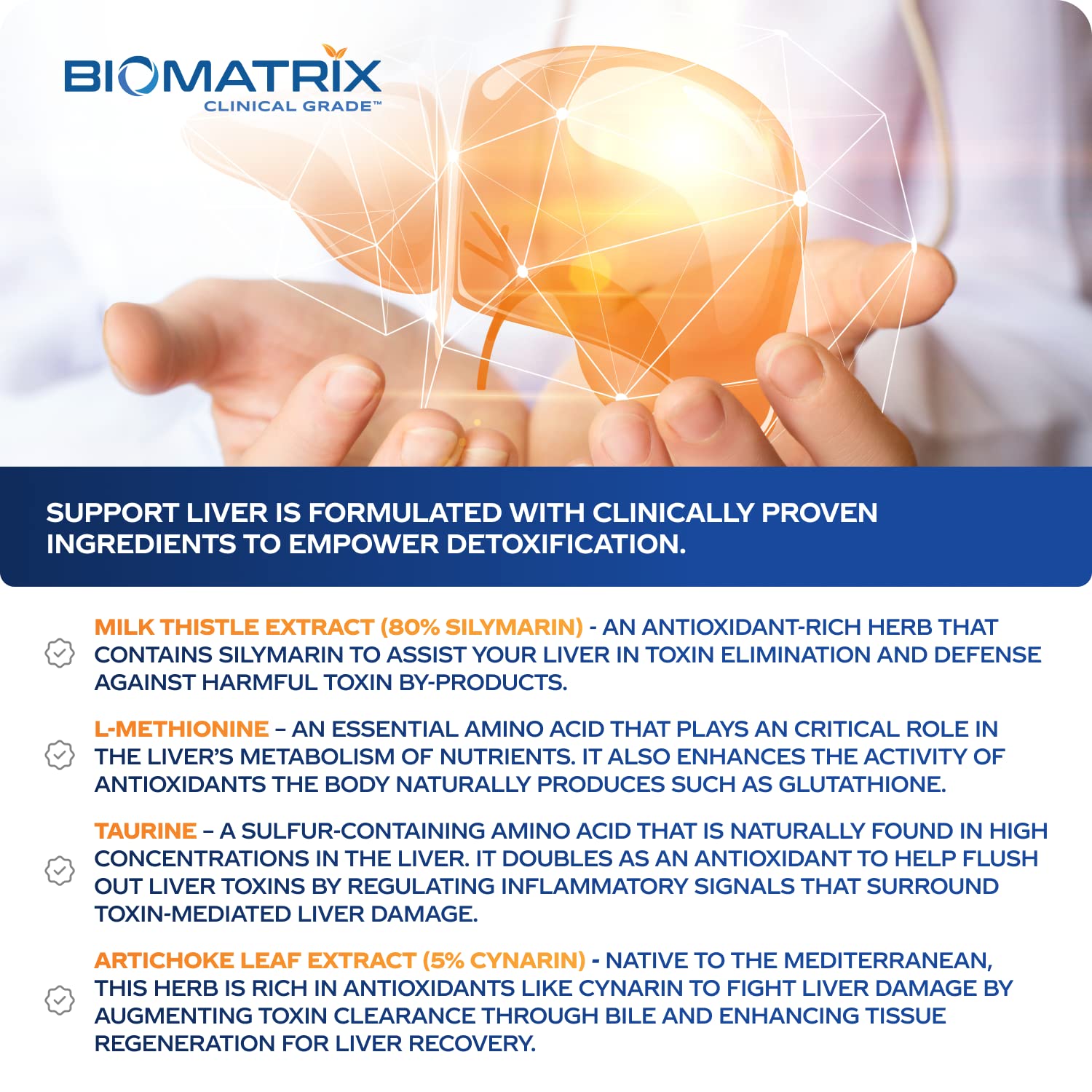 Foto 4 pulgar | Suplemento Desintoxicante Y Reparador Liver Support Cleanse Biomatrix - Venta Internacional.
