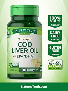 Foto 4 | Suplemento De Aceite De Hígado De Bacalao Noruego Nature's Truth, 100 Unidades - Venta Internacional.