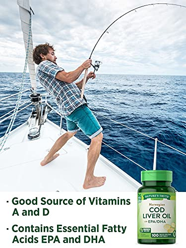 Foto 5 | Suplemento De Aceite De Hígado De Bacalao Noruego Nature's Truth, 100 Unidades - Venta Internacional.
