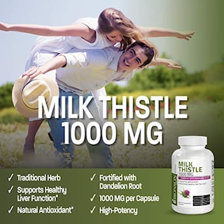 Foto 3 | Suplemento Bronson Milk Thistle 1000 Mg De Silimarina 120 Cápsulas - Venta Internacional.