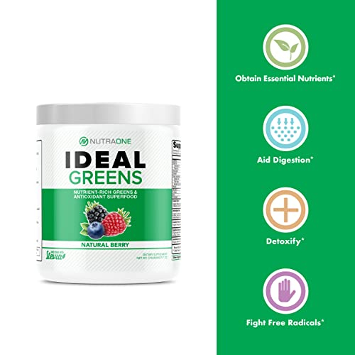 Foto 3 | Suplemento Nutraone Ideal Greens, Superalimento Antioxidante, 300 Ml - Venta Internacional.