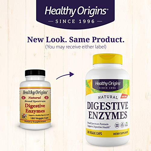 Foto 3 pulgar | Suplemento Healthy Origins Digestive Enzymes 180 Cápsulas - Venta Internacional.