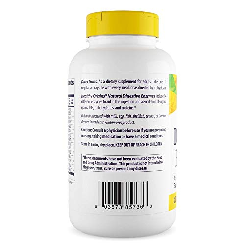Foto 8 pulgar | Suplemento Healthy Origins Digestive Enzymes 180 Cápsulas - Venta Internacional.