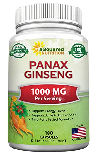 Suplemento Asquared Nutrition Red Korean Panax Ginseng 1000 Mg - Venta Internacional.