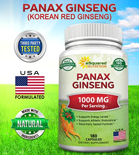 Foto 7 pulgar | Suplemento Asquared Nutrition Red Korean Panax Ginseng 1000 Mg - Venta Internacional.