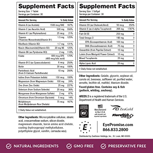 Foto 7 pulgar | Suplemento Eyepromise Multivitamin + Eye Support Areds 2 - Venta Internacional.