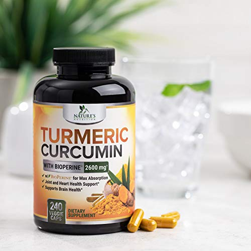 Foto 8 pulgar | Suplemento De Curcumina Con Cúrcuma De Nature's Nutrition, 2600 Mg - Venta Internacional.