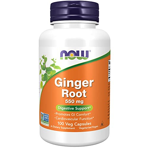 Suplemento Now Foods, Raíz De Jengibre, 550 Mg, 100 Cápsulas Vegetales - Venta Internacional.