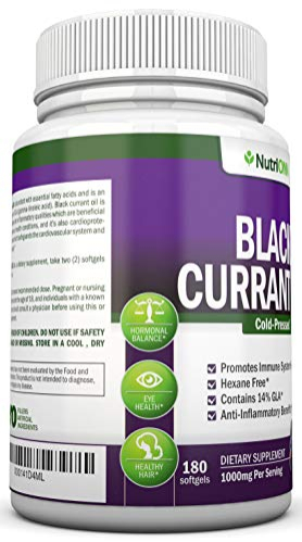 Foto 5 pulgar | Suplemento Nutrionn De Aceite De Grosella Negra 1000 Mg 180 Cápsulas Blandas - Venta Internacional.