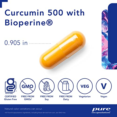 Foto 5 pulgar | Suplemento Pure Encapsulations Curcumin 500 Con Bioperine 60  - Venta Internacional.