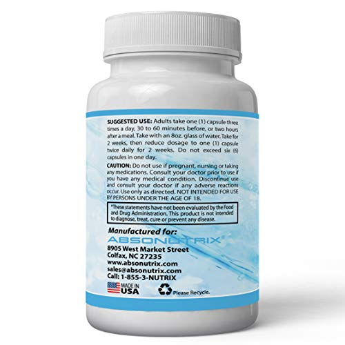 Foto 3 pulgar | Suplemento Absonutrix Lumbrokinase 40 Mg 60 Cápsulas - Venta Internacional.