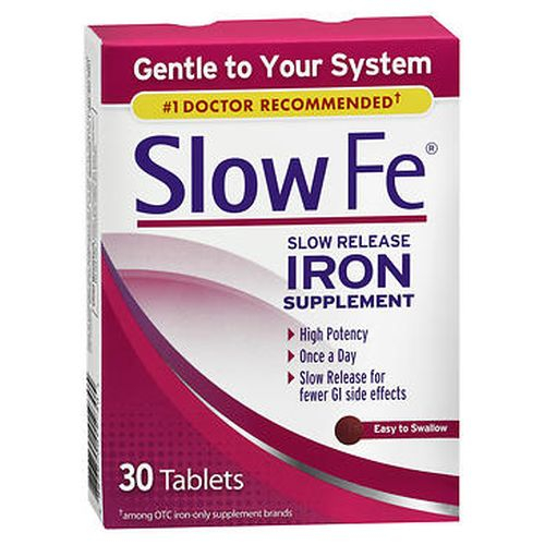 Foto 2 pulgar | Suplemento De Hierro Slow Fe Slow Release 30 Comprimidos (paquete De 4) - Venta Internacional.