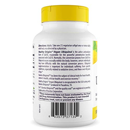 Foto 7 pulgar | Suplemento De Ubiquinol De Healthy Origins, 100 Mg, 60 Geles Vegetales - Venta Internacional.