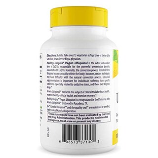 Foto 6 | Suplemento De Ubiquinol De Healthy Origins, 100 Mg, 60 Geles Vegetales - Venta Internacional.