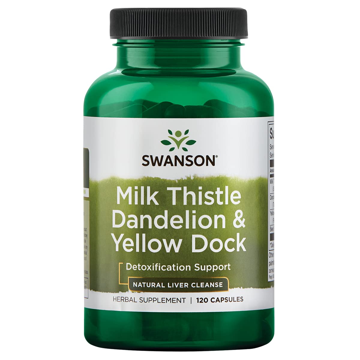 Foto 2 pulgar | Suplemento Swanson Milk Thistle, Dandelion Y Yellow Dock 120 - Venta Internacional.