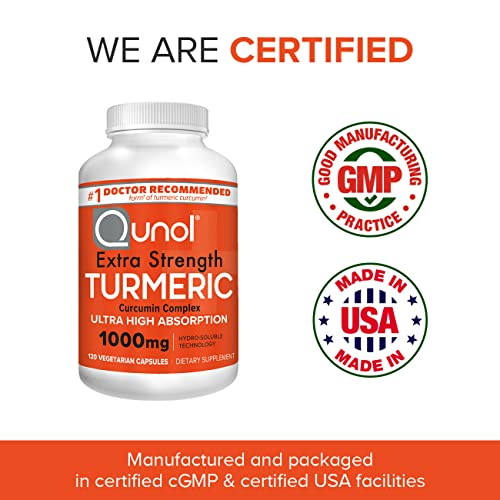 Foto 7 | Suplemento Qunol, Cúrcuma Y Curcumina, 1000 Mg, 120 Cápsulas - Venta Internacional.