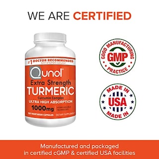 Foto 7 | Suplemento Qunol, Cúrcuma Y Curcumina, 1000 Mg, 120 Cápsulas - Venta Internacional.