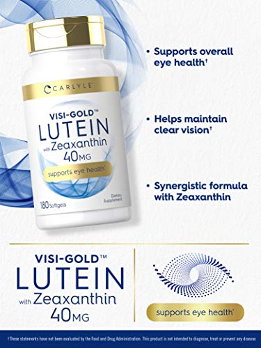 Foto 4 pulgar | Suplemento Carlyle De Luteína Y Zeaxantina, 40 Mg, 180 Cápsulas Blandas - Venta Internacional.