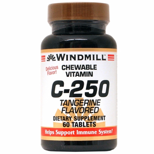Foto 2 pulgar | Suplemento Windmill Health, Vitamina C, Mandarina Masticable, 60 G - Venta Internacional.