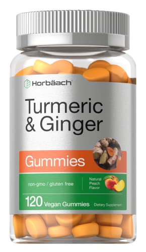 Suplemento De Gomitas Horbaach, Cúrcuma Y Jengibre, 120 Unidades - Venta Internacional.