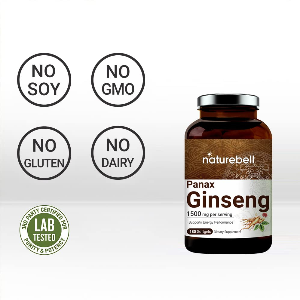 Foto 5 pulgar | Suplemento De Extracto De Ginseng Rojo Coreano Naturebell 1500 Mg - Venta Internacional.