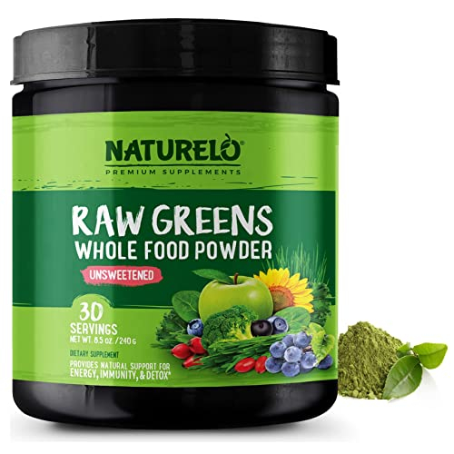 Foto 2 pulgar | Superalimento En Polvo Naturelo Raw Greens, Sin Azúcar, 30 Porciones - Venta Internacional.