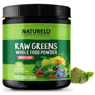 Foto 1 | Superalimento En Polvo Naturelo Raw Greens, Sin Azúcar, 30 Porciones - Venta Internacional.
