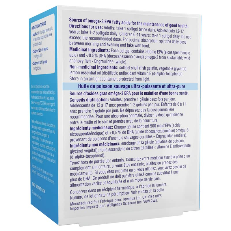 Foto 3 pulgar | Suplemento Igennus Healthcare Pharmepa Restore De 1000 Mg De Epa - Venta Internacional.