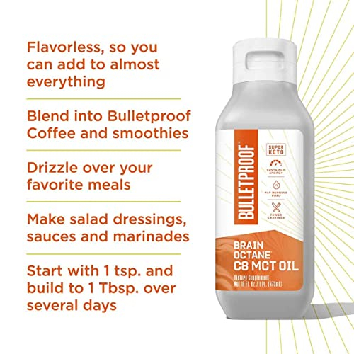 Foto 6 pulgar | Suplemento Cetogénico De Aceite Mct Bulletproof Brain Octane C8 De 473 Ml - Venta Internacional.